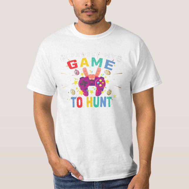 Camiseta Meu Jogo Para Caçá-Lo Páscoa (Frente)