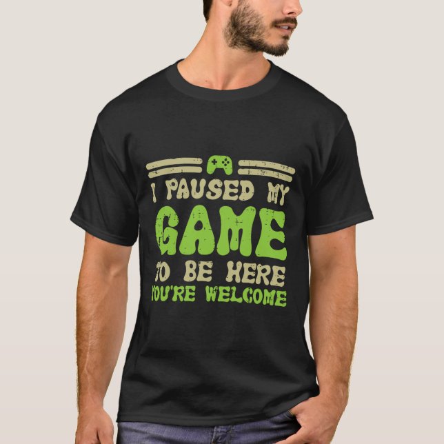 Camiseta Meu Jogo Para Estar Aqui Engraçado Vídeo Gamer Hom (Frente)