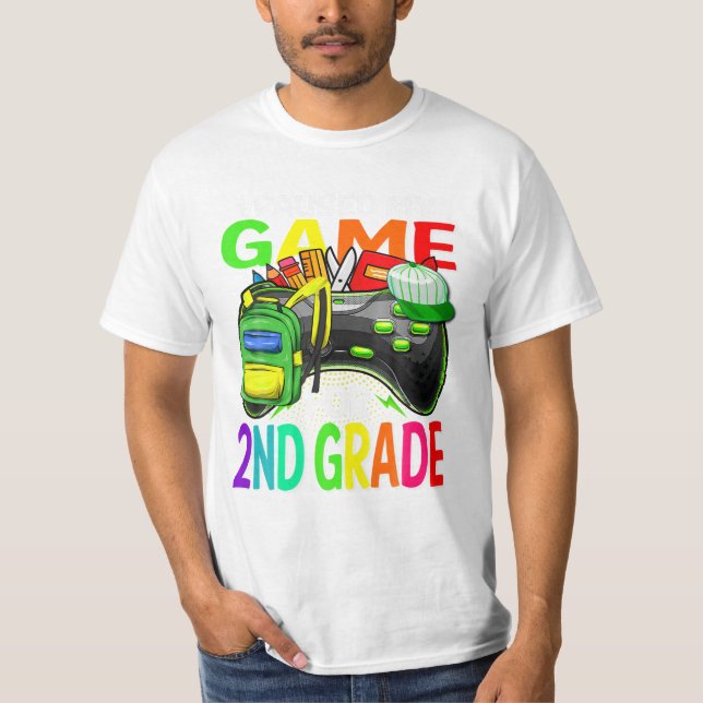 Camiseta Meu Jogo Para Jogos De Nível segundo (Frente)