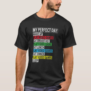 Camiseta Meu jogo perfeito para o dia inteiro Vídeo de roup