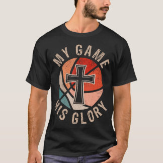 Camiseta Meu Jogo Sua Glória Basquete Fé