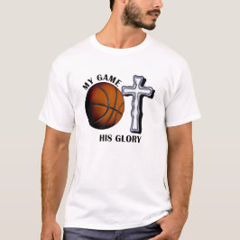 Camiseta Meu Jogo Sua Glória Basquete Jesus