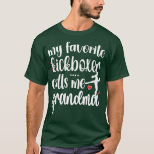Camiseta Meu Kickboer Favorito Me Chama De Avó De Chute