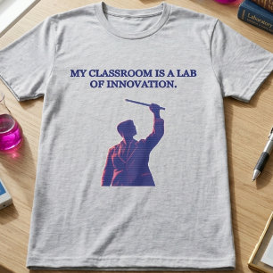 Camiseta Meu Laboratório de Sala de Aula de Ciência da Inov