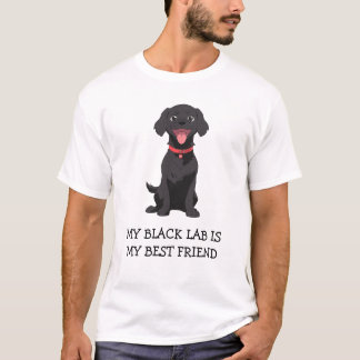 Camiseta Meu Laboratório Negro É Meu Melhor Amigo