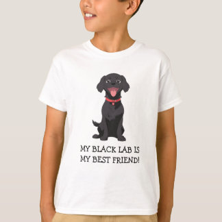 Camiseta Meu Laboratório Negro É Meu Melhor Amigo