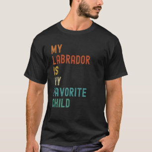 Camiseta Meu Labrador É Meu Cachorro Infantil Favorito