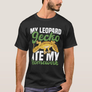 Camiseta Meu Leopardo Gecko Comeu Meu Trabalho De Casa Liza