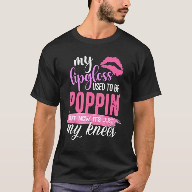 Camiseta Meu Lip Gloss Costumava Estar Esfregando Meus Joel (Frente)