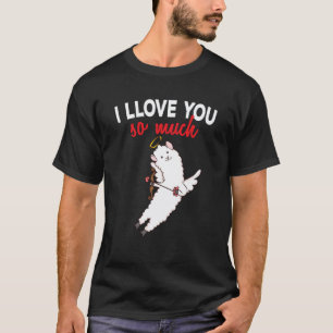 Camiseta Meu Llama É Meu Alpaca Cupido Coração Valentim