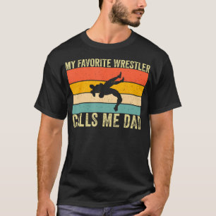 Camiseta Meu Lutador Favorito Me Chama De Pai Wrestling Dad