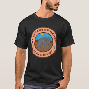 Camiseta Meu mamífero favorito é um elefante
