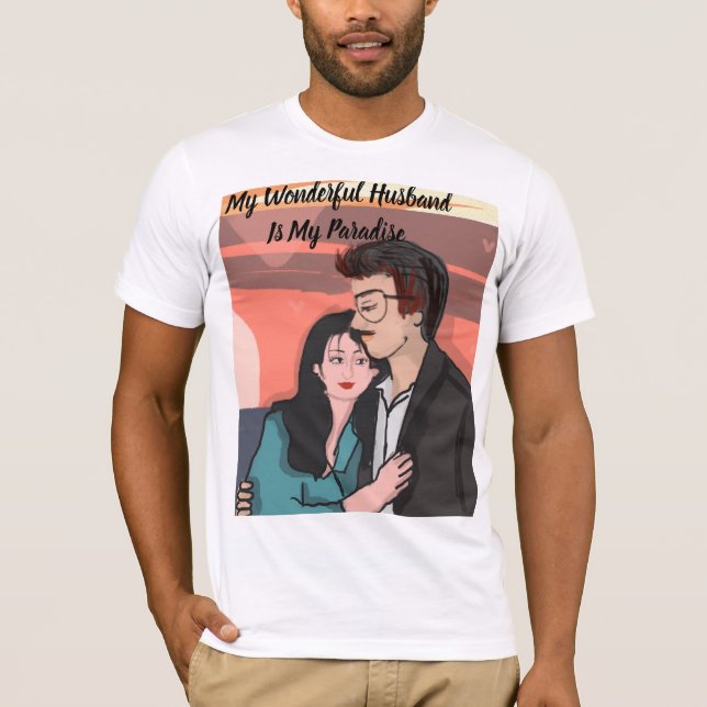 Camiseta Meu marido é meu paraíso (Frente)