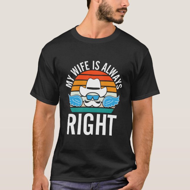 Camiseta Meu Marido Está Certo Sr. Humor Diz Memes (Frente)