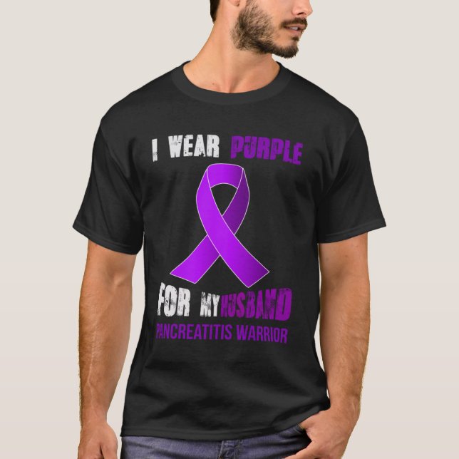 CAMISETA MEU MARIDO MEU GUERREIRO DE PANCREATITE (Frente)