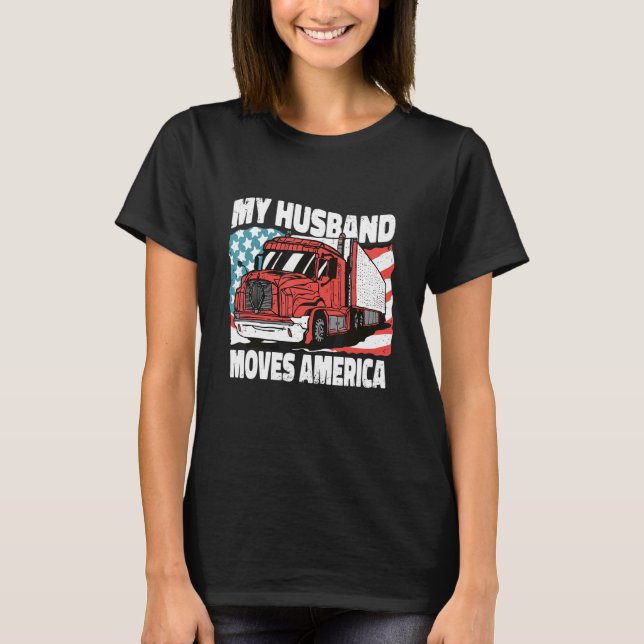 Camiseta Meu Marido Move AmericaTrucker (Frente)