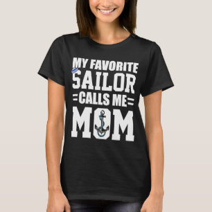 Camiseta Meu Marinheiro Favorito Me Chama Mãe Vintage Retro