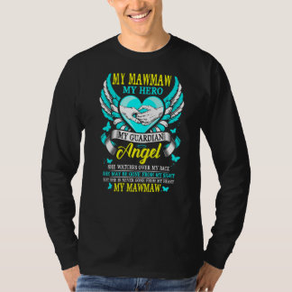 Camiseta Meu Mawmaw, Meu Anjo Guardião, Ela Vê No Meu Ba