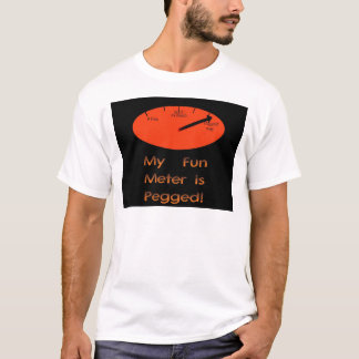 Camiseta Meu medidor do divertimento é cavilhado!