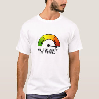 Camiseta Meu medidor do divertimento é cavilhado