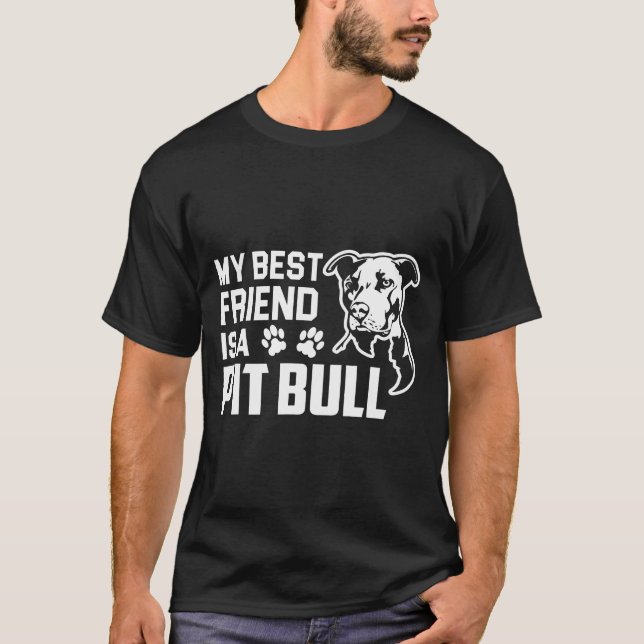 Camiseta Meu Melhor Amigo É Um Cachorro Touro (Frente)