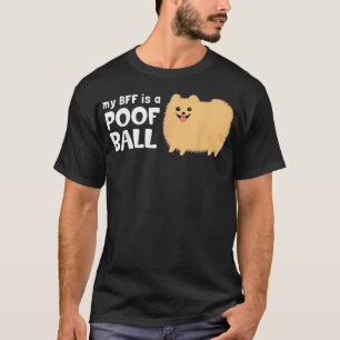 Camiseta Meu melhor amigo é um cão Pomerano de Ball Ball