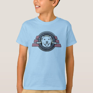 Camiseta Meu melhor amigo é um emblema do pitbull - o azul
