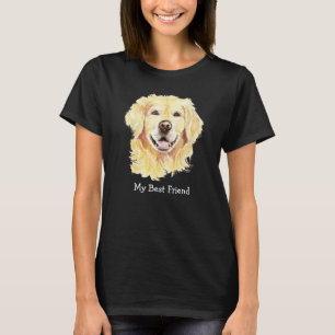 Camiseta Meu Melhor Amigo Golden Retriever Cão Animal de Es