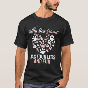 Camiseta Meu Melhor Amigo Tem Quatro Pernas E Um Coração De
