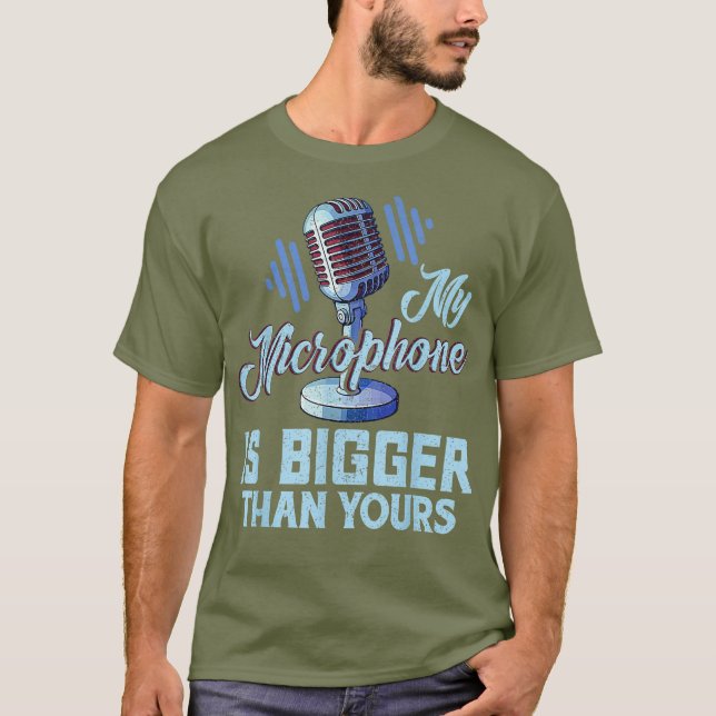 Camiseta Meu Microfone É Maior Que Seu Rádio Podcast (Frente)
