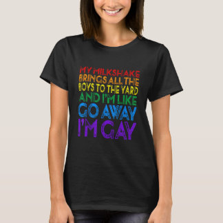 Camiseta Meu Milkshake Traz Todos Os Meninos Bandeira LGBT