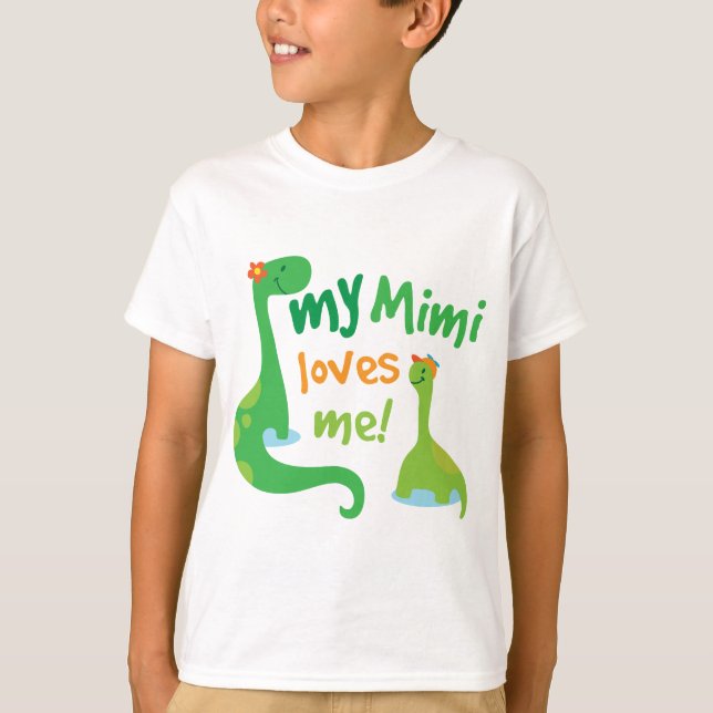 Camiseta Meu Mimi amam-me dinossauro (Frente)