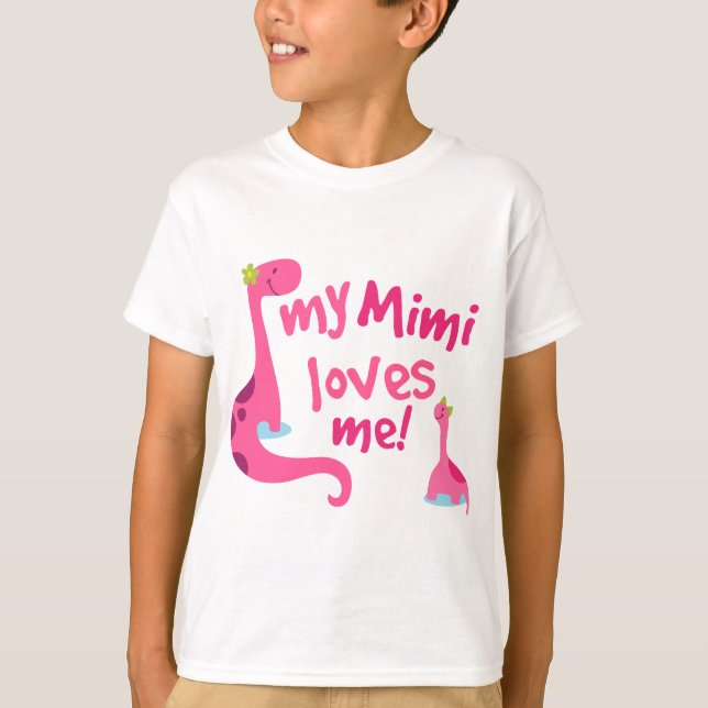 Camiseta Meu Mimi amam-me dinossauro (Frente)