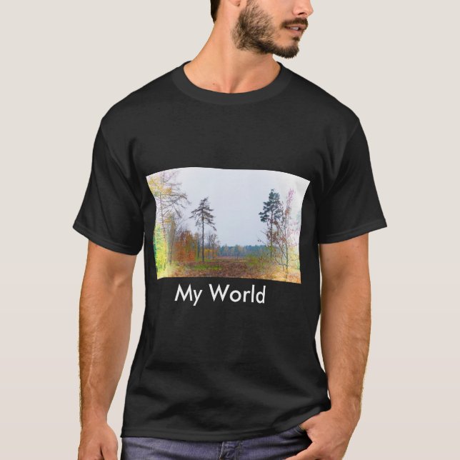 Camiseta Meu mundo nosso t-shirt do mundo (Frente)