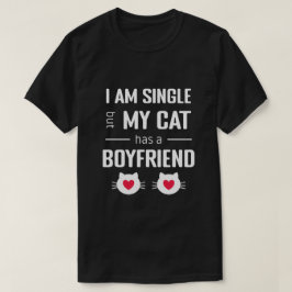 Camiseta Meu Namorado é o Meu Gato, Sou Solteira