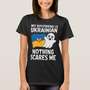 Camiseta Meu namorado é ucraniano. Nada me assusta Ucrânia