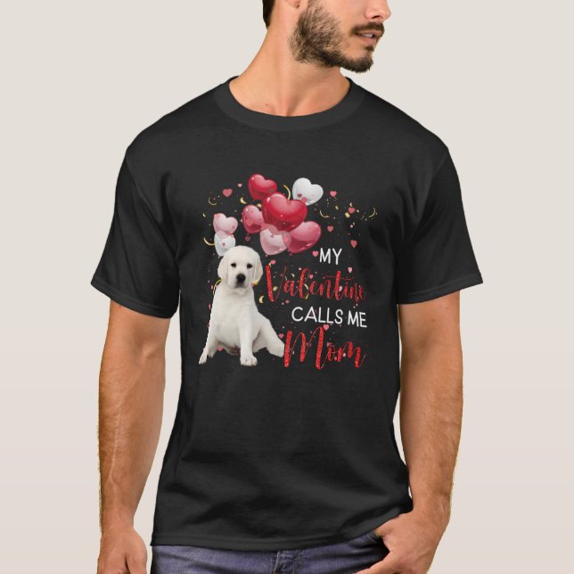 Camiseta Meu Namorados Me Chama Mãe White Labrador (Frente)