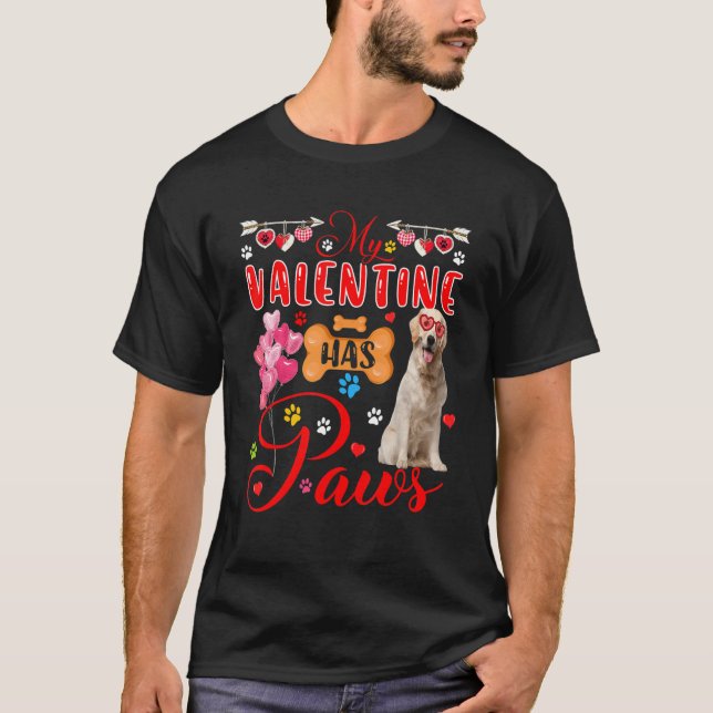 Camiseta Meu Namorados Tem Patas Labrador Retriever Sunglas (Frente)