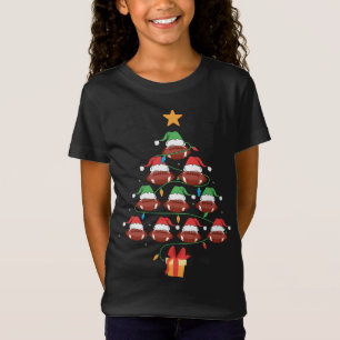 Camiseta MEU NATAL DE FUTEBOL ÁRVORE Pajama Xmas Engraçado