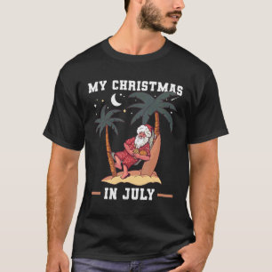 Camiseta Meu Natal Em Julho Por Papais noeis Noturnos No Ha