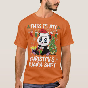 Camiseta Meu Natal Pajama Papais noeis de Natal Panda