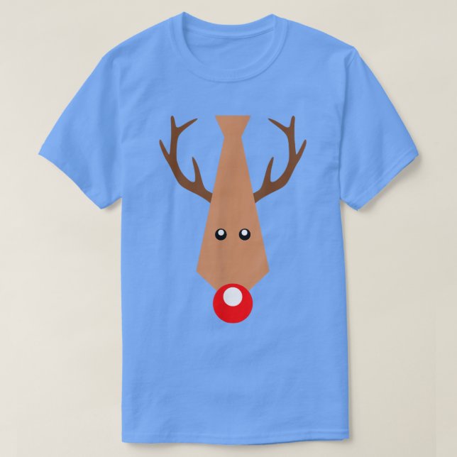 Camiseta MEU NATAL TIE PajamaXmas Engraçado Reindeer (Frente do Design)
