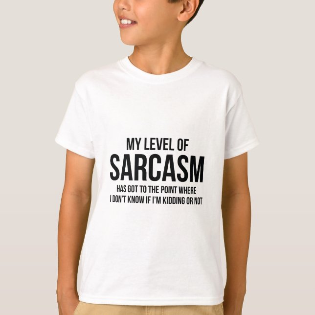 Camiseta Meu Nível De Sarcasmo (Frente)