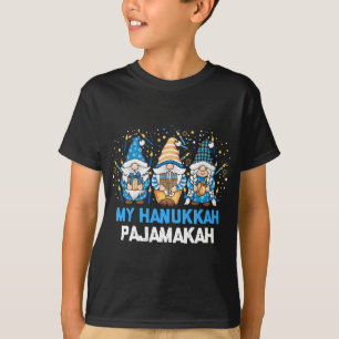 Camiseta Meu Nó Judeu Hanukkah Pajamakah Gnomos Channukah