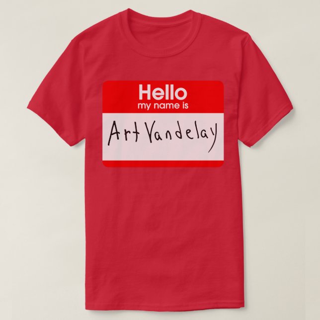 Camiseta Meu nome é Art Vandelay (Frente do Design)