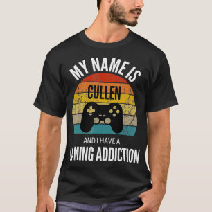 Camiseta Meu Nome É Cullen E Eu Tenho Uma Adição De Jogos