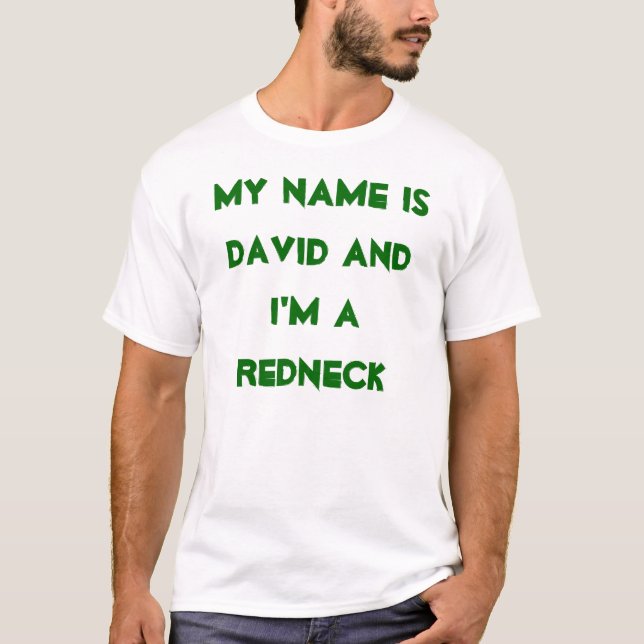 Camiseta Meu nome é David e eu sou um campónio (Frente)