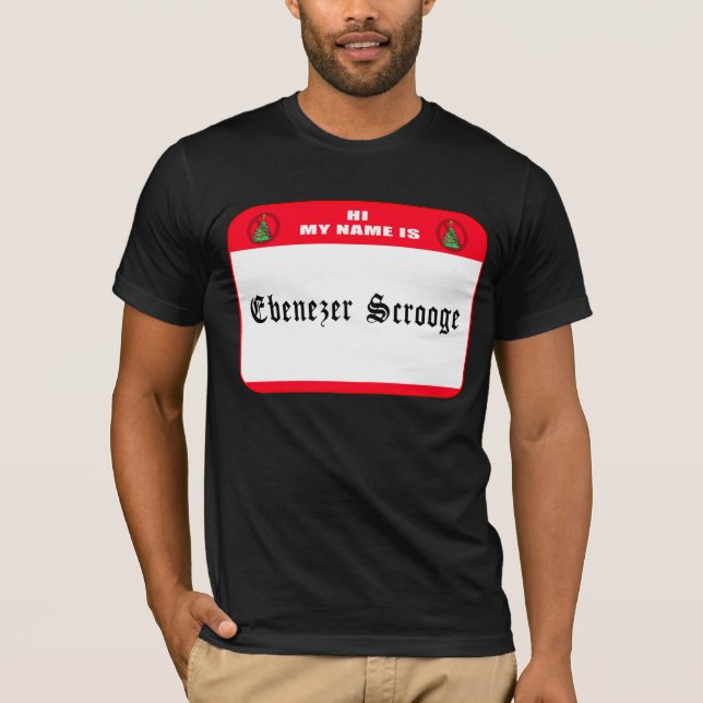 Camiseta Meu nome é Ebenezer Scrooge (Frente)