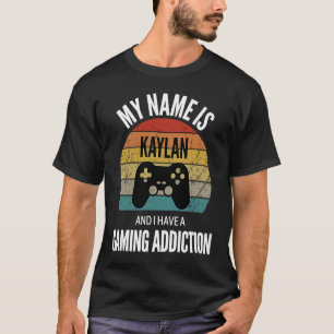 Camiseta Meu Nome É Kaylan E Eu Tenho Uma Adição De Jogos