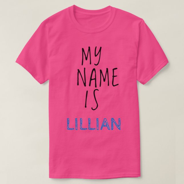 Camiseta Meu Nome É Lillian (Frente do Design)